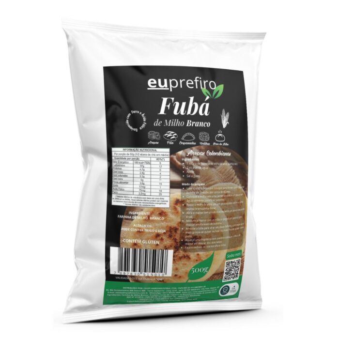 Fubá de Milho Branco 500g - Euprefiro: Alimento versátil e nutritivo - Image 2